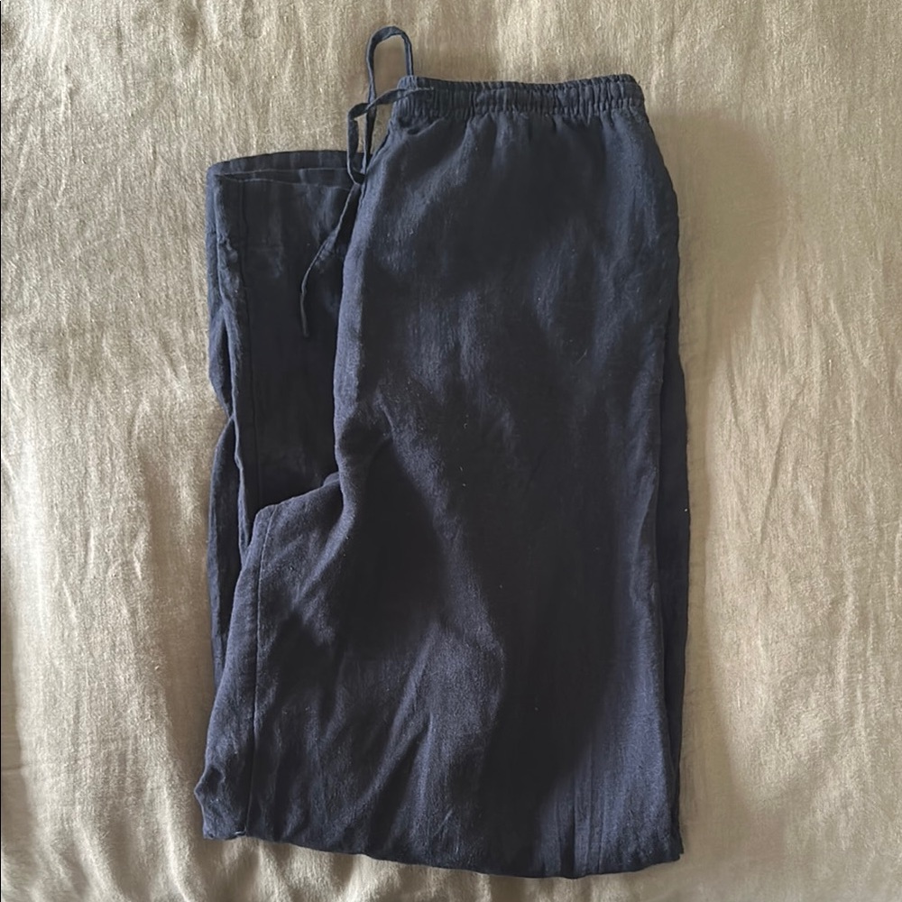 Black Linen Pants